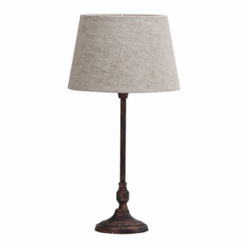 Distribuidor - Lâmpadas Diversas | Sobre Mesas Decoração | SOBREMESA RASBORA 1XE27 MARRON RUSTICO 46.5X23X23 CM Ref: 134771002